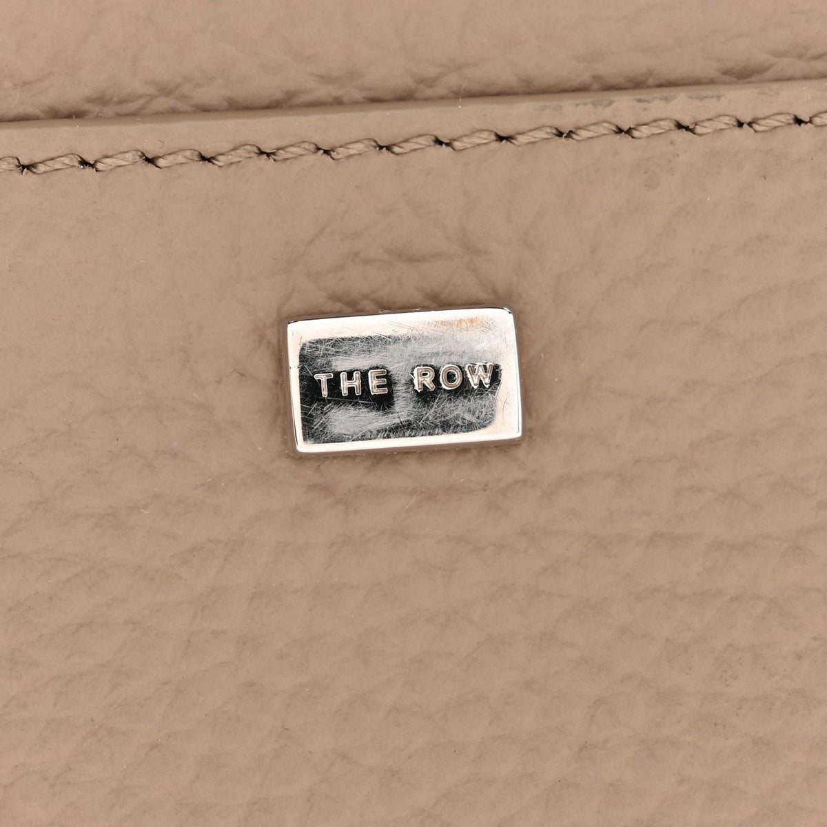 Grained Calfskin Soft Margaux 10 Bag Dark Taupe