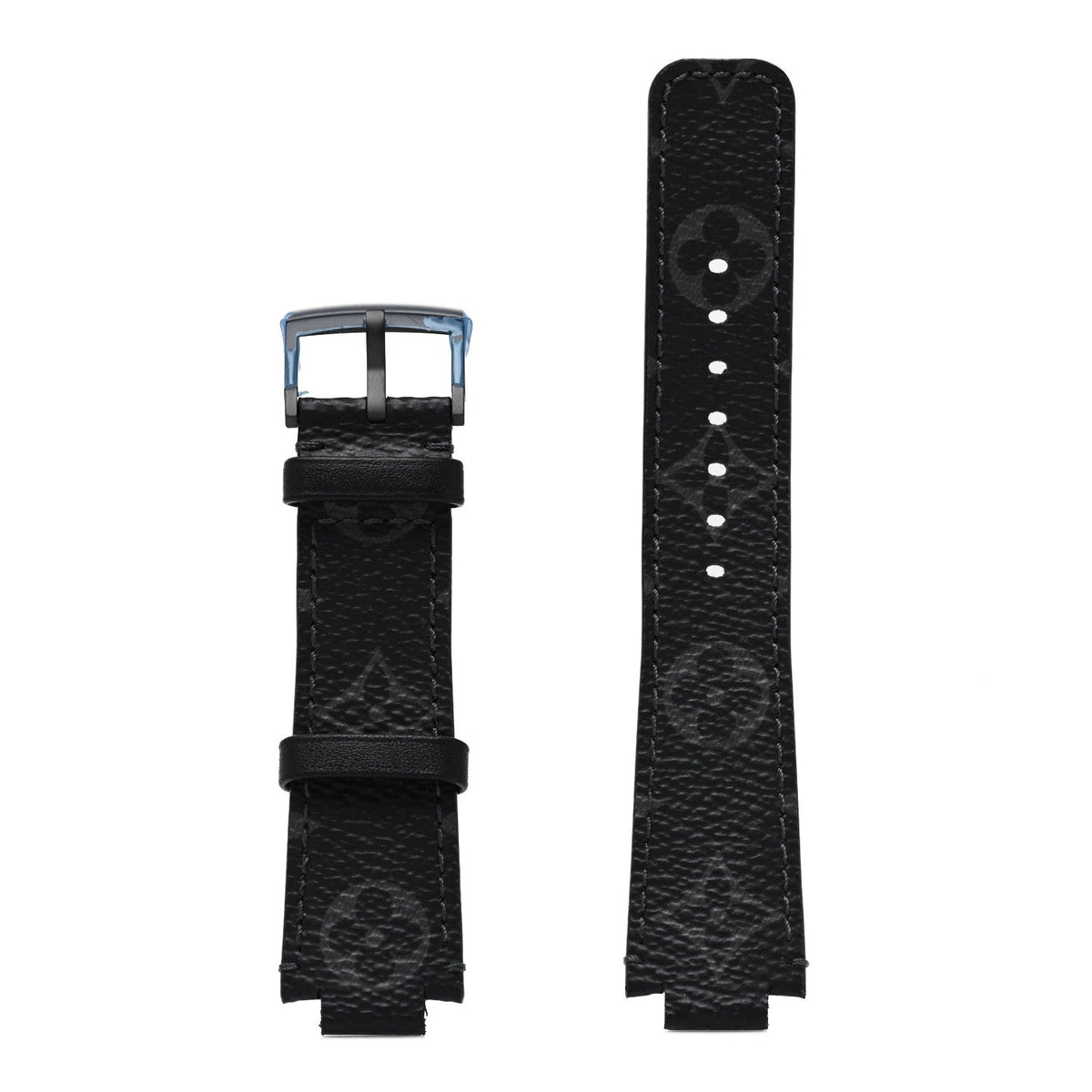 Stainless Steel Rubber 39mm Tambour Slim Rainbow Quartz Watch Black