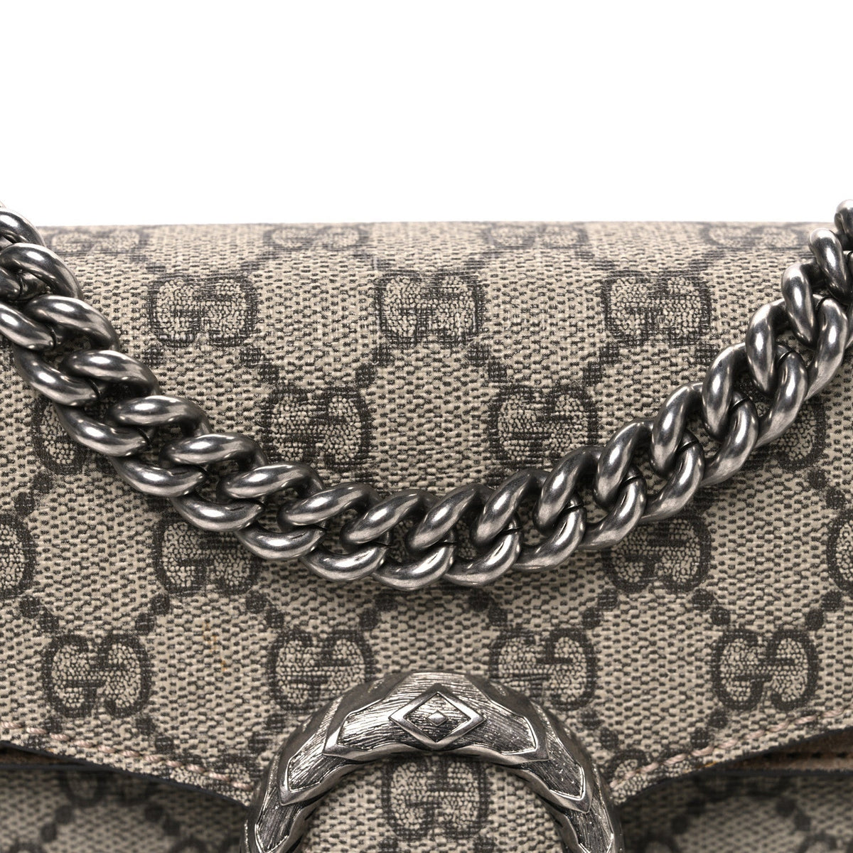 GG Supreme Monogram Mini Dionysus Shoulder Bag Taupe