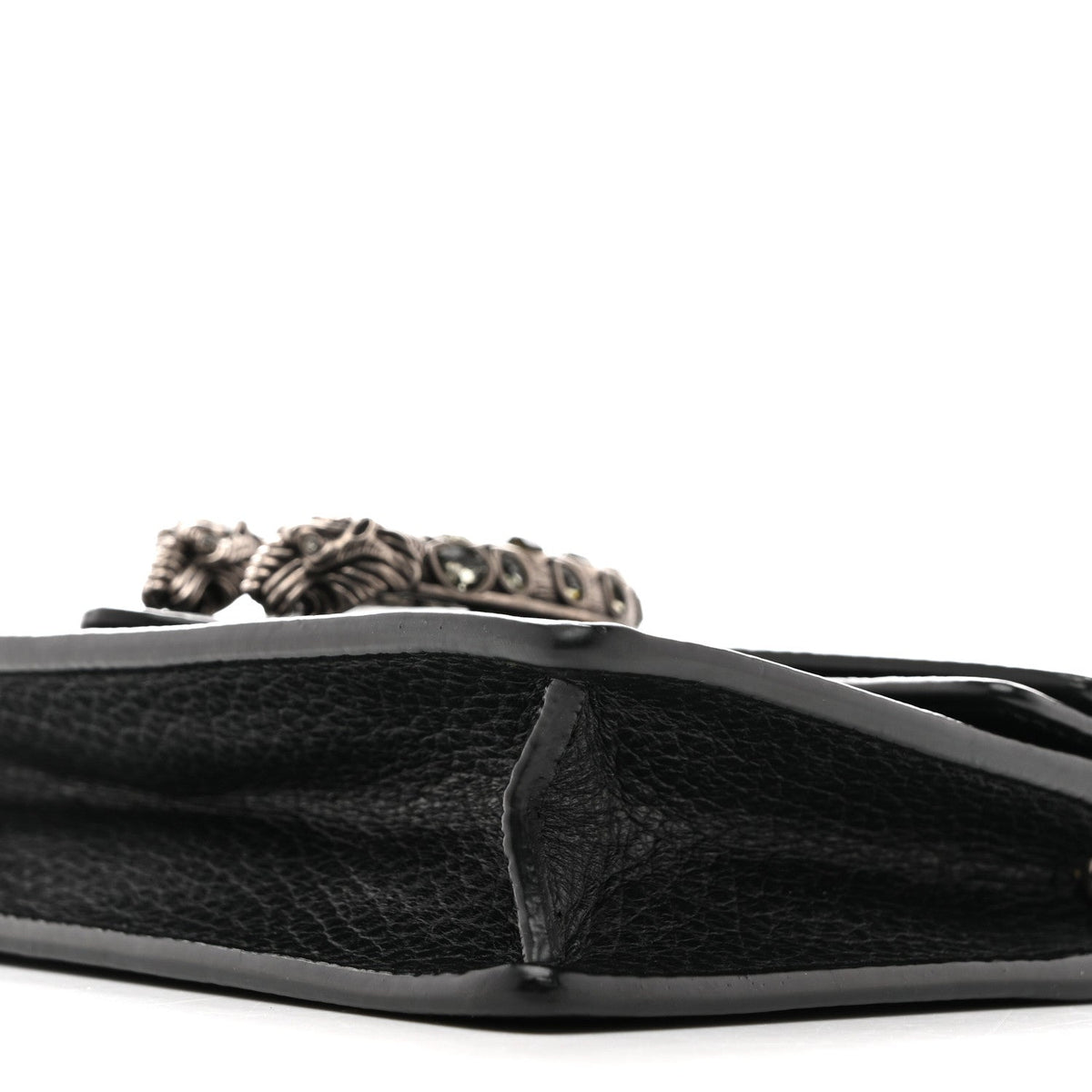 Dollar Calfskin Crystal Super Mini Dionysus Shoulder Bag Black