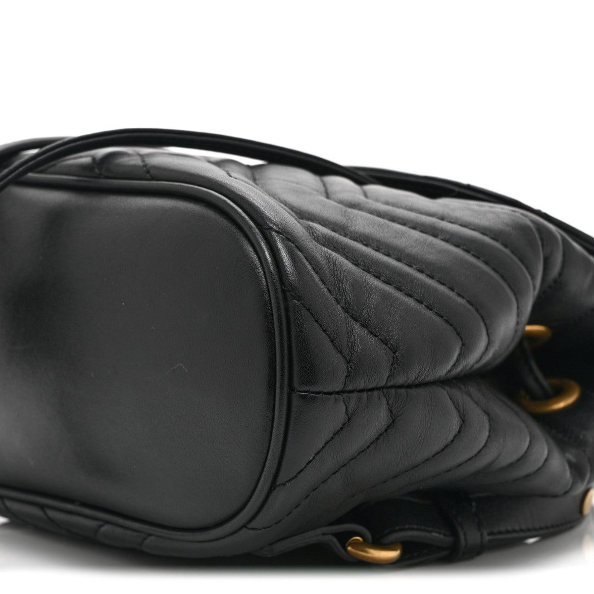 Calfskin Matelasse GG Marmont Flap Backpack Black