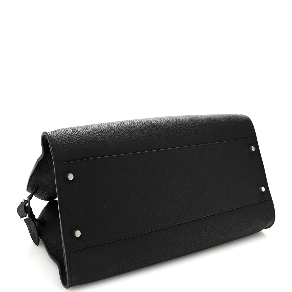 Matte Grained Calfskin EW Margaux Black