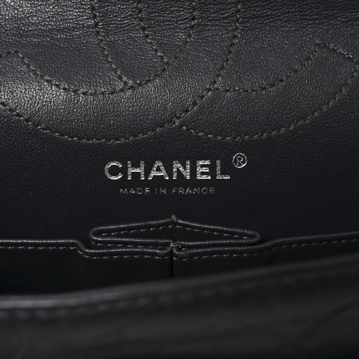 Aged Calfskin Quilted 2.55 Reissue 226 Flap Grey