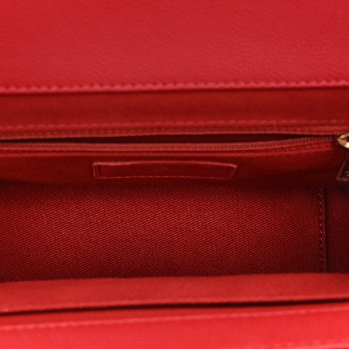 Caviar Quilted Small Business Affinity Flap Red