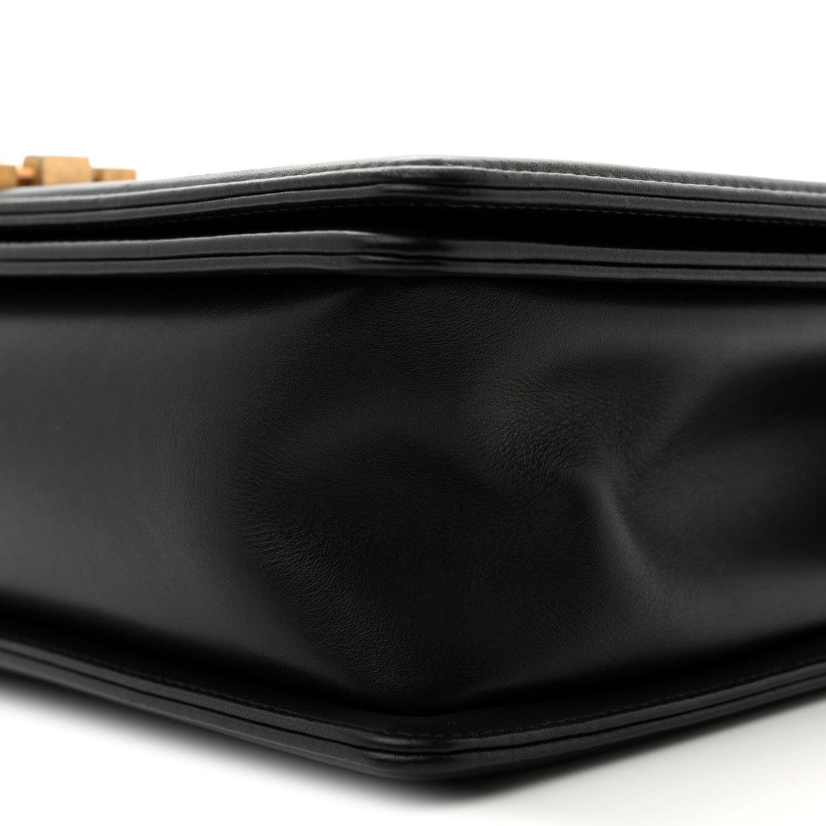 Calfskin Quilted New Medium Boy Flap Black