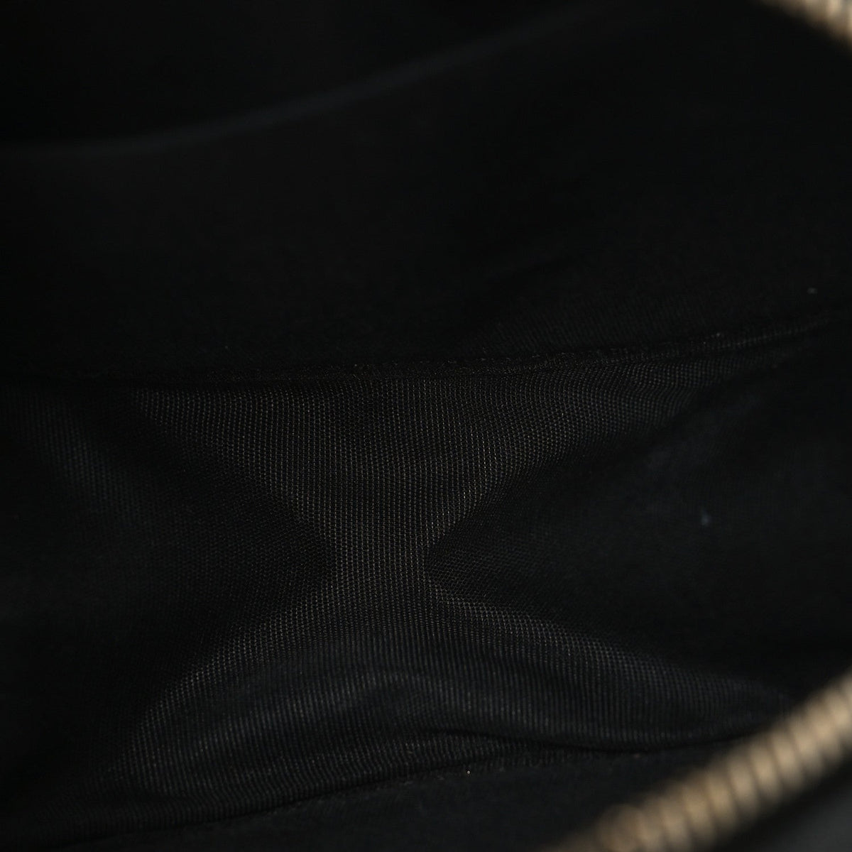 Caviar Quilted Round Filigree Crossbody Black