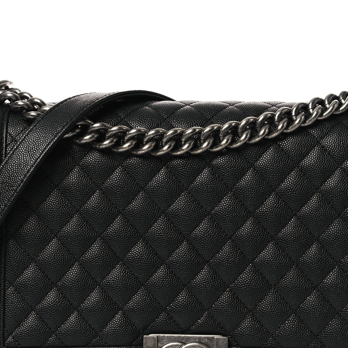 Caviar Quilted New Medium Boy Flap Black