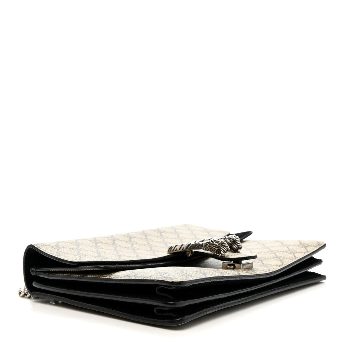 GG Supreme Monogram Medium Dionysus Shoulder Bag Black
