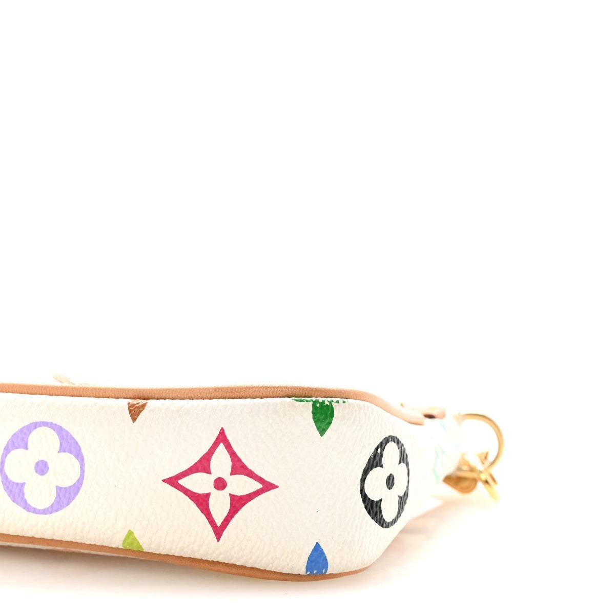 Monogram Multicolor Pochette Accessories White