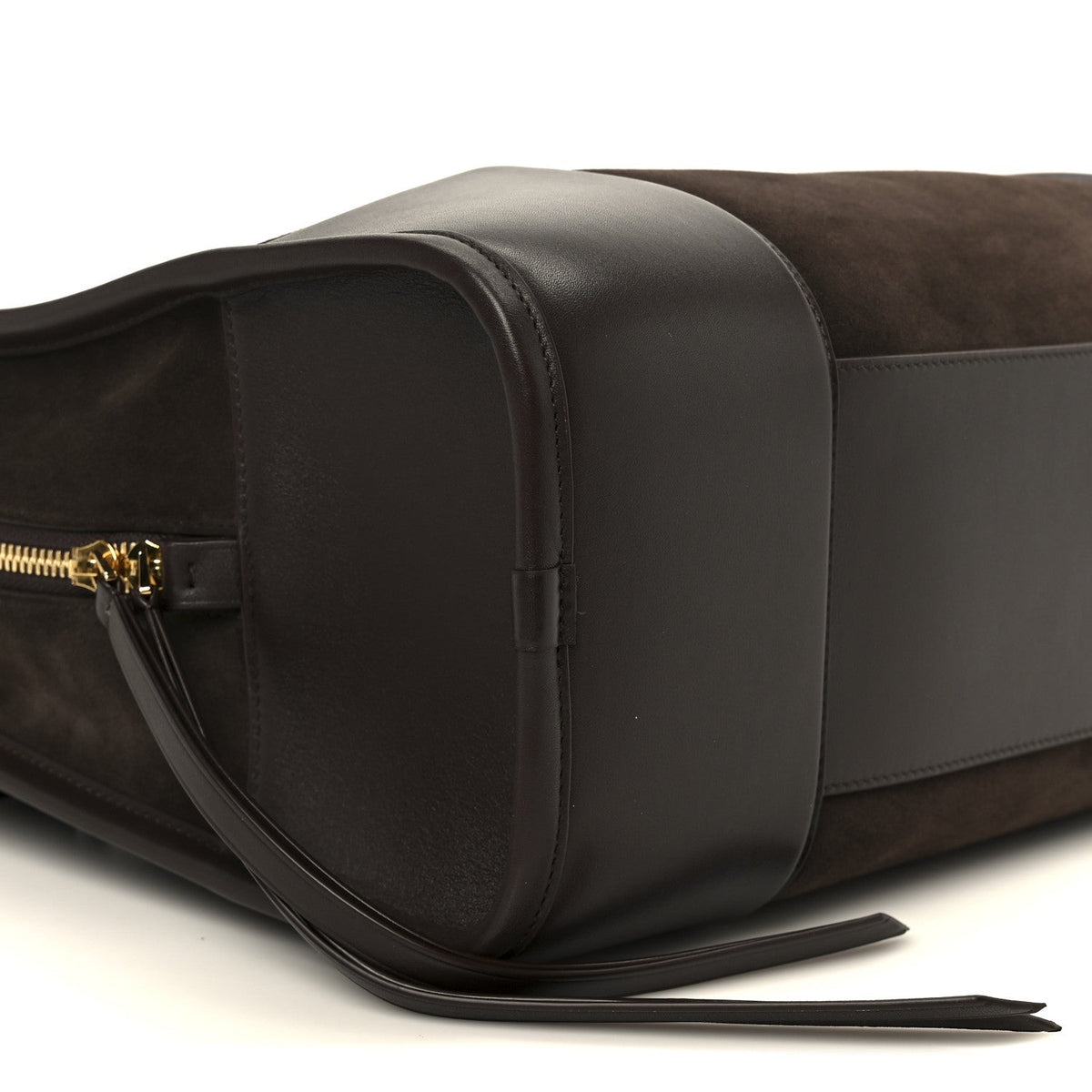 Suede Calfskin Large Amazona 180 Dark Chestnut