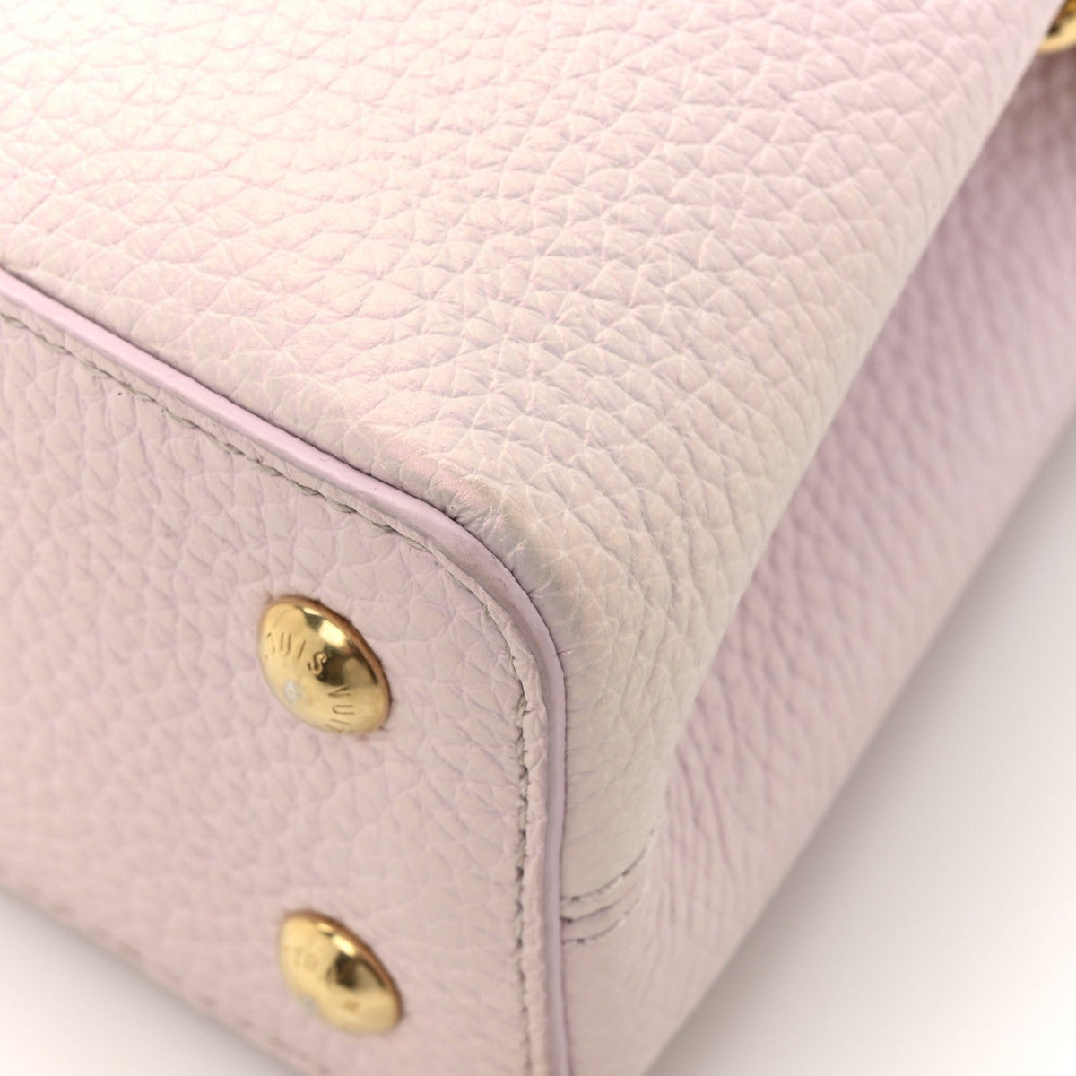 Taurillon LV Ski Capucines Mini Pearly Lilac