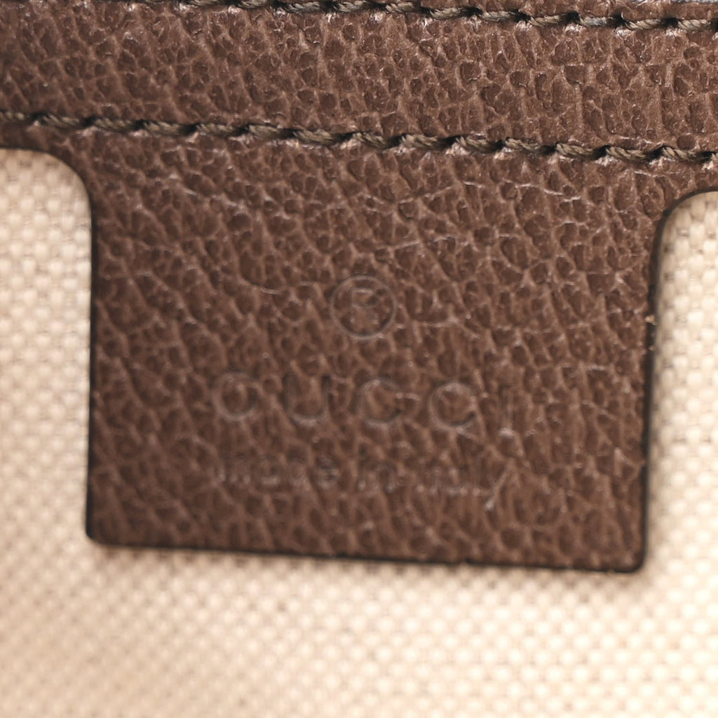 Soft GG Supreme Monogram Medium Ophidia Belt Bag Dark Brown
