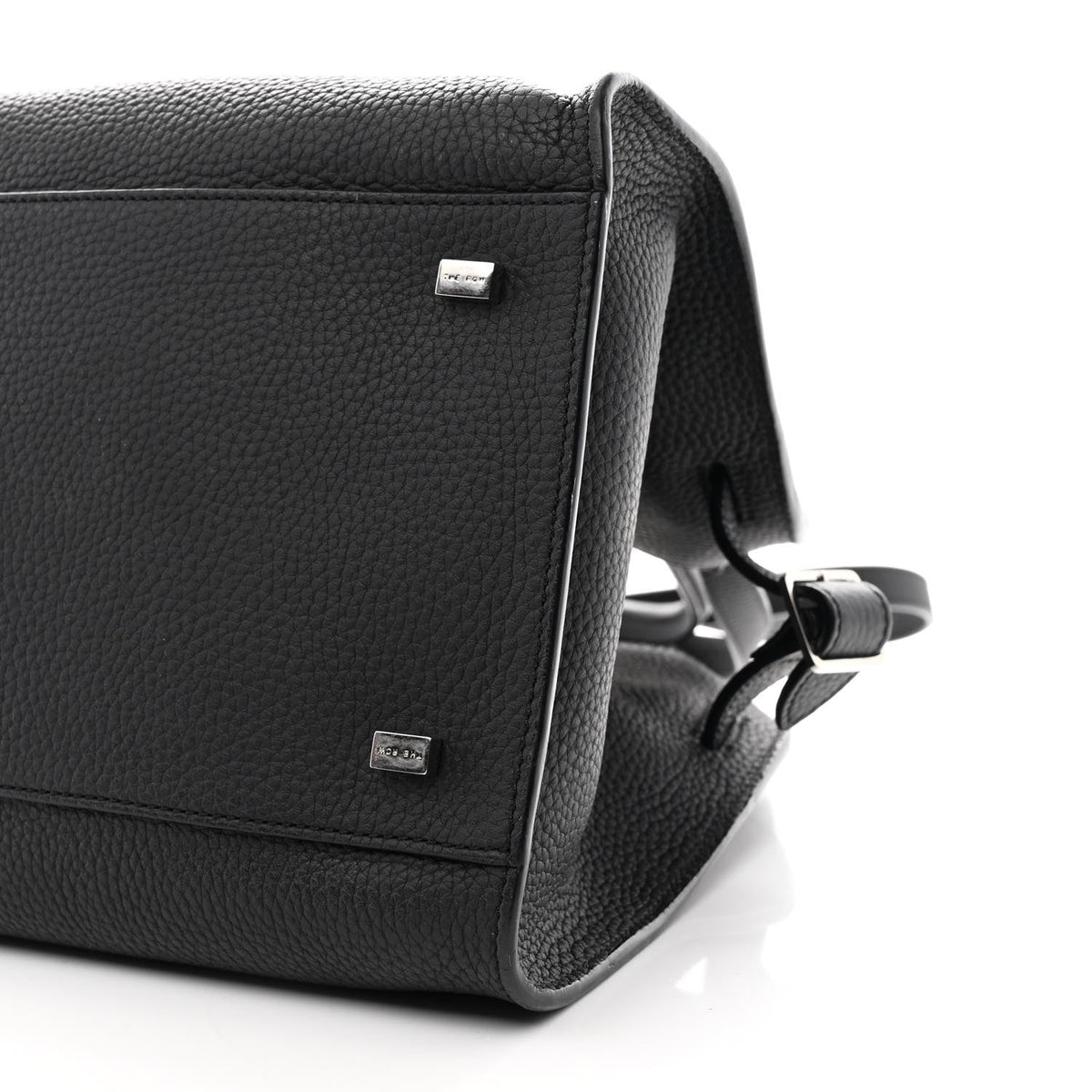 Matte Grained Calfskin Soft Margaux 12 Black