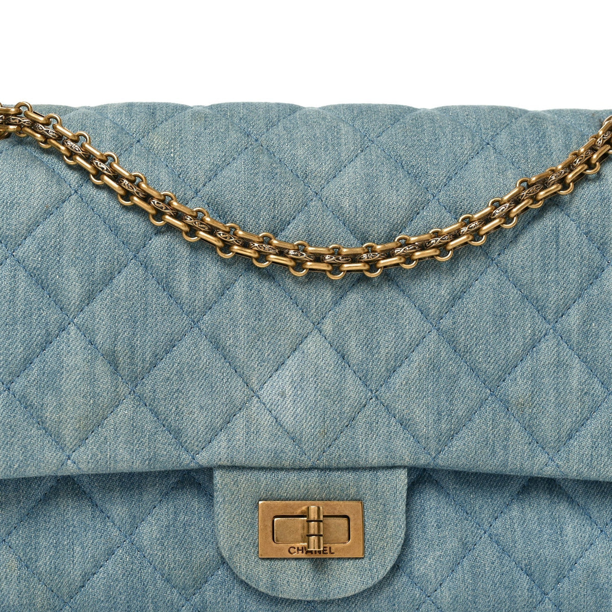 Denim Quilted 2.55 Reissue 226 Flap Light Blue