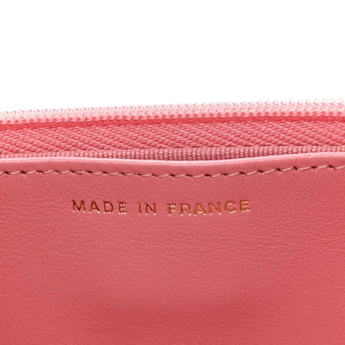 Caviar Quilted Wallet on Chain WOC Pink