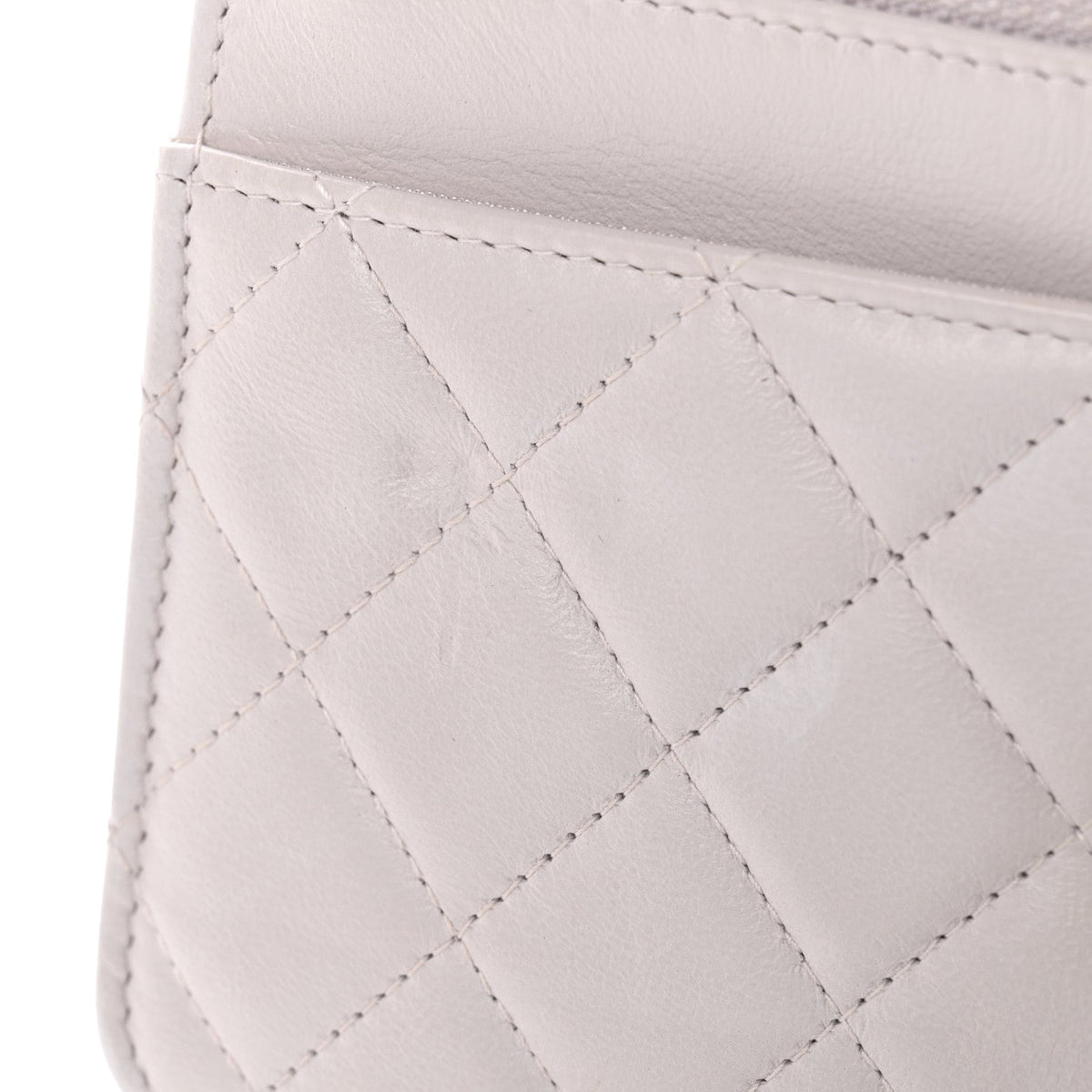 Lambskin Quilted Trendy CC Wallet On Chain WOC Lilac