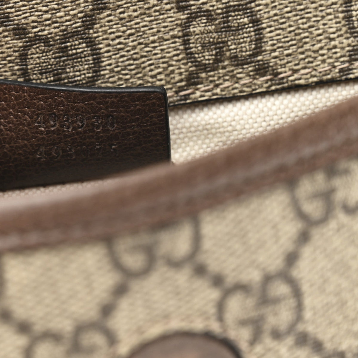 GG Supreme Monogram Neo Vintage Web Belt Bag Brown