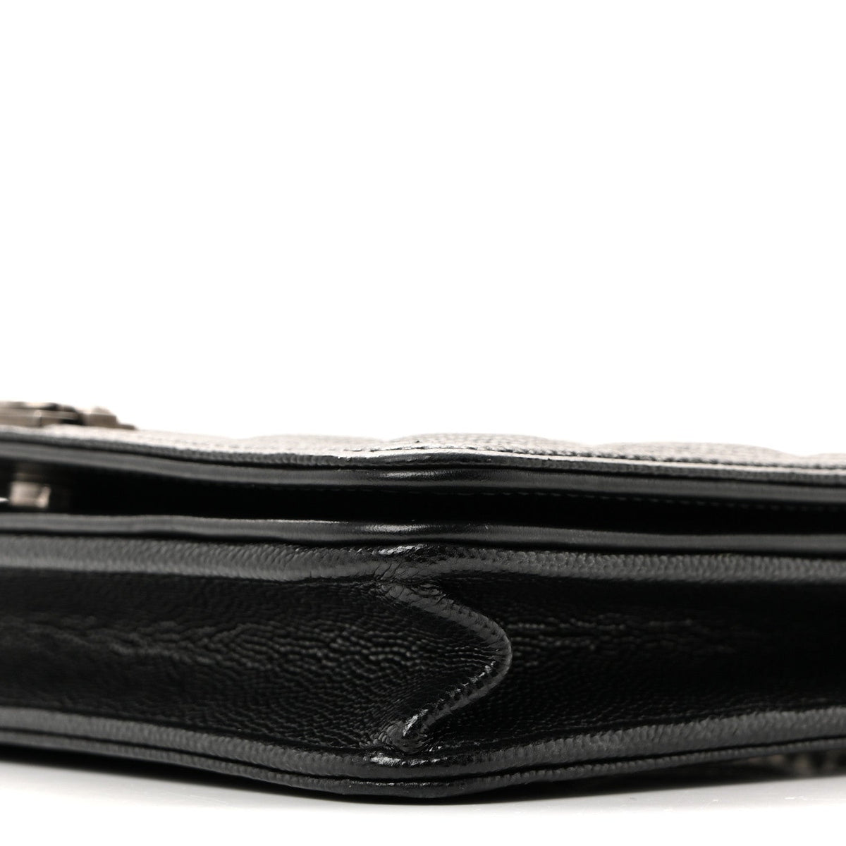 Caviar Quilted Boy Wallet On Chain WOC Black