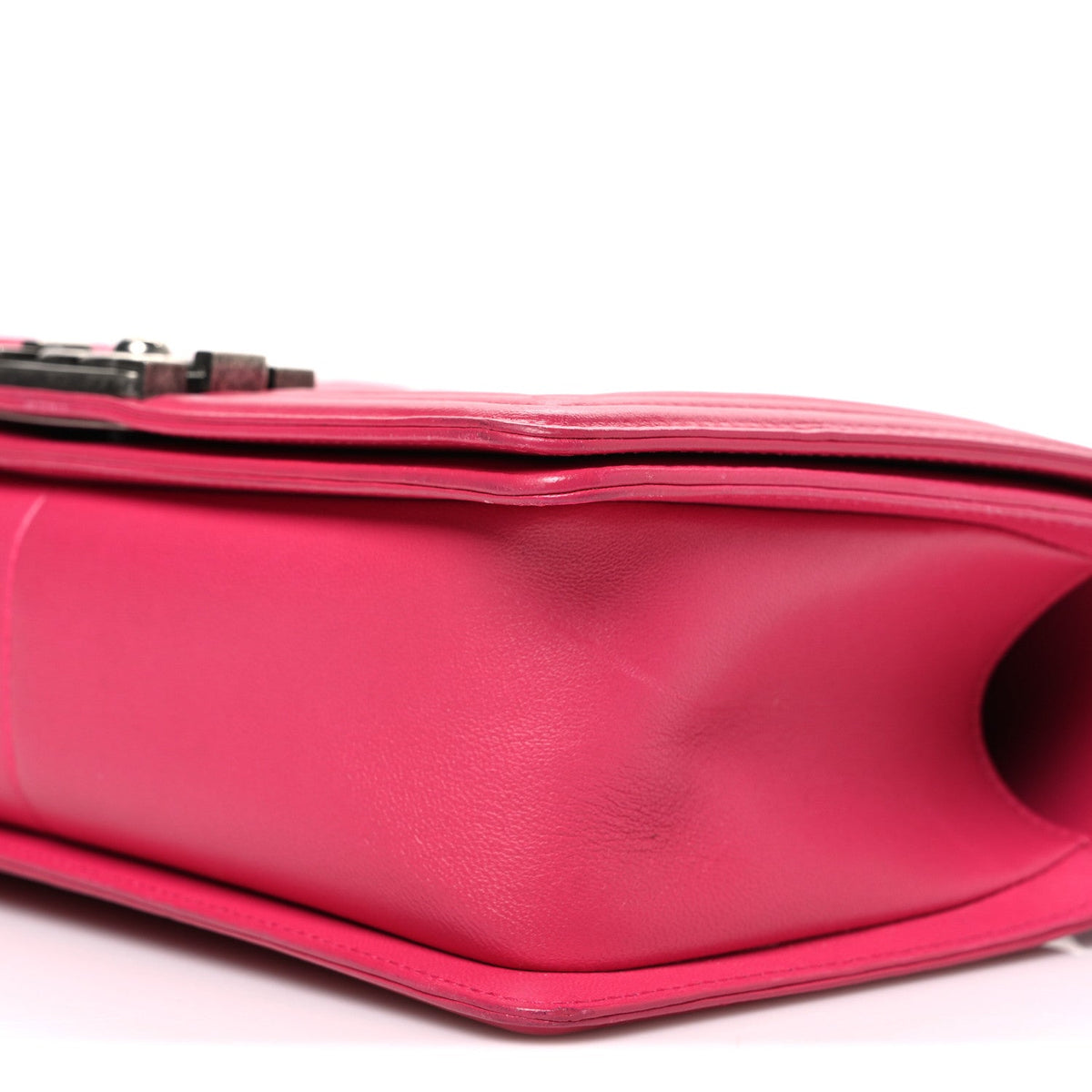 Lambskin Quilted Medium Boy Flap Pink