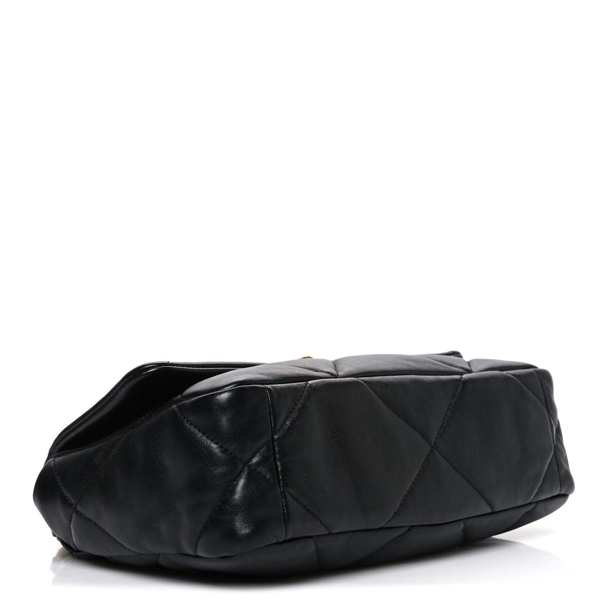 Lambskin Quilted Medium Chanel 19 Flap Black