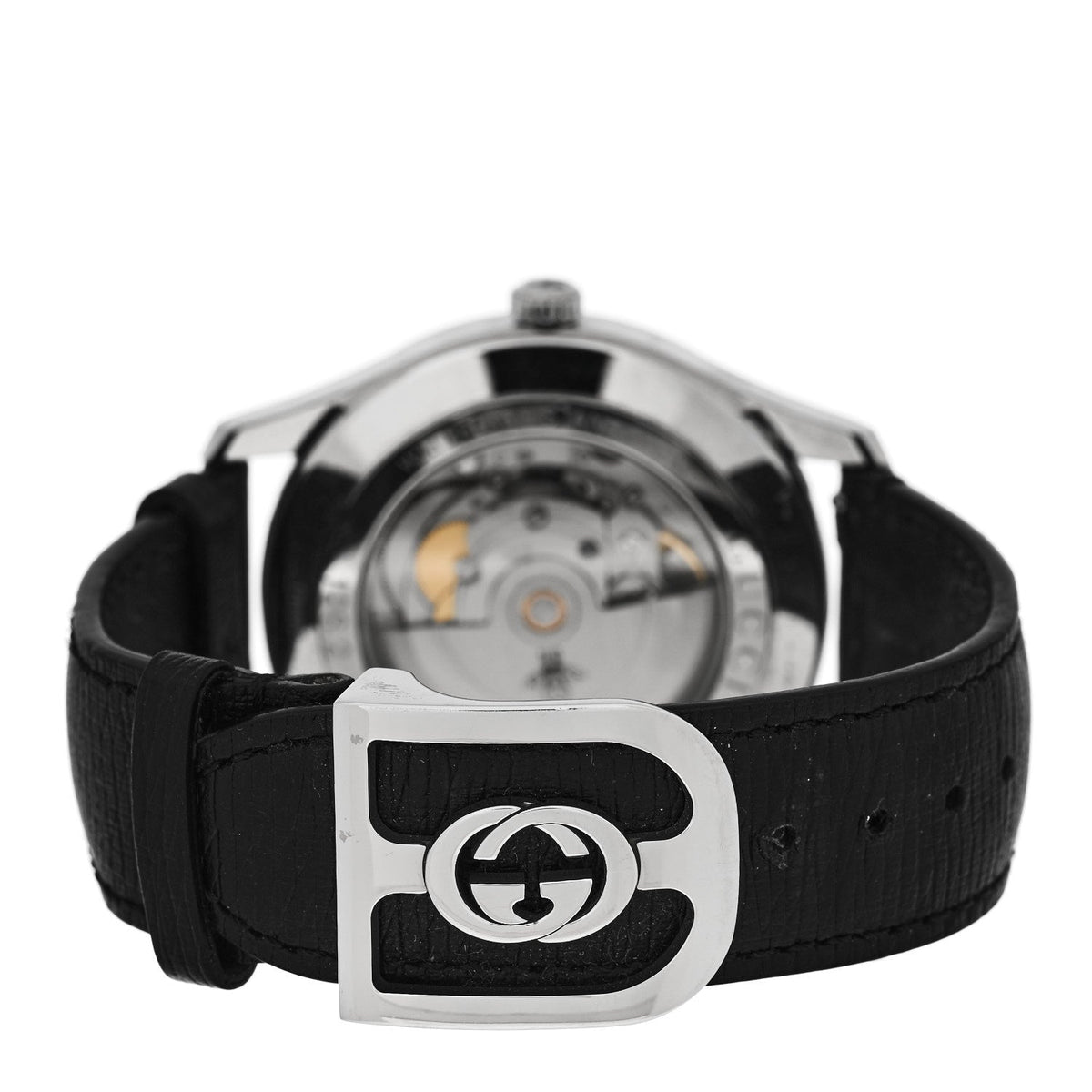 Stainless Steel Calfskin 42mm G-Timeless Bee Automatic Watch Black