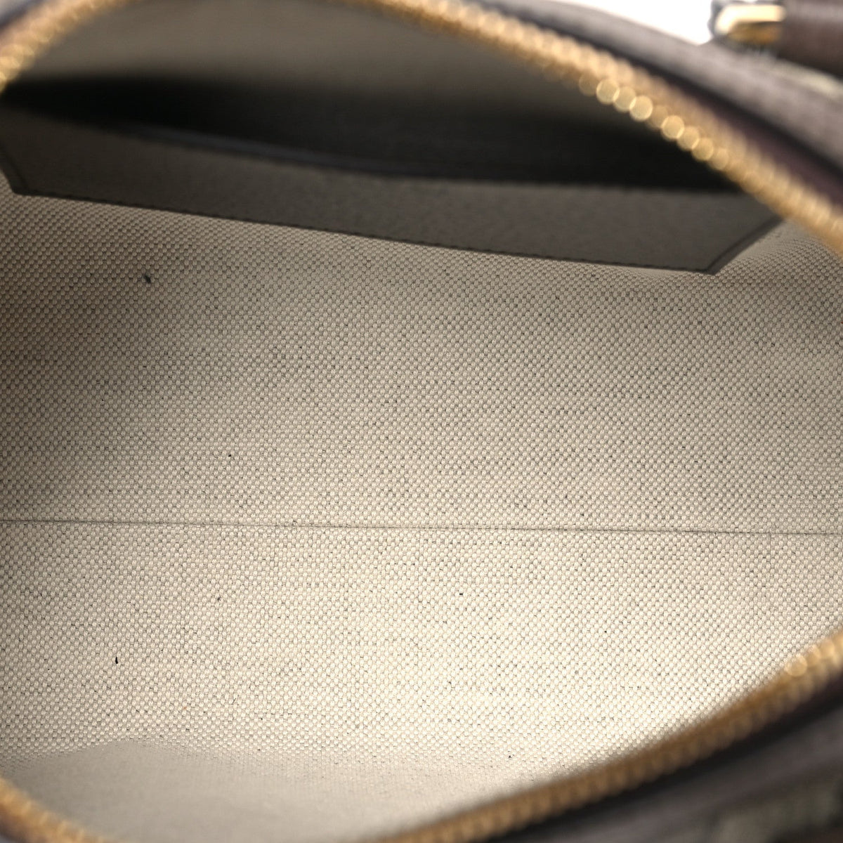 GG Supreme Monogram Textured Dollar Calfskin Web Mini Ophidia Top Handle Bowler Bag Beige Ebony New Acero