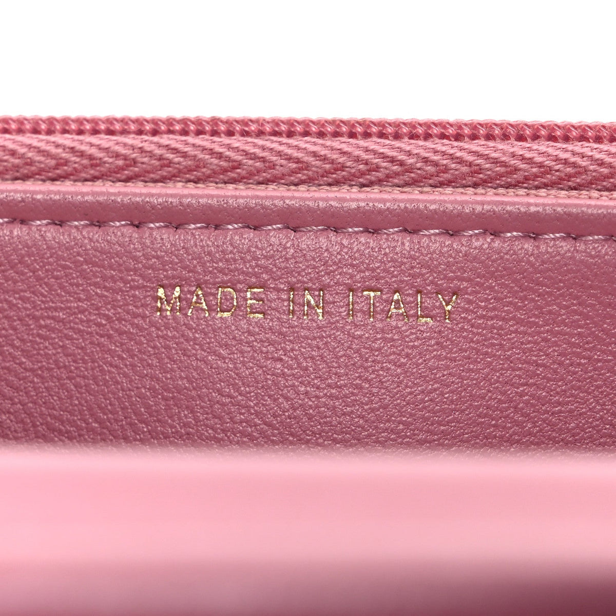 Tweed Quilted Wallet On Chain WOC Pink