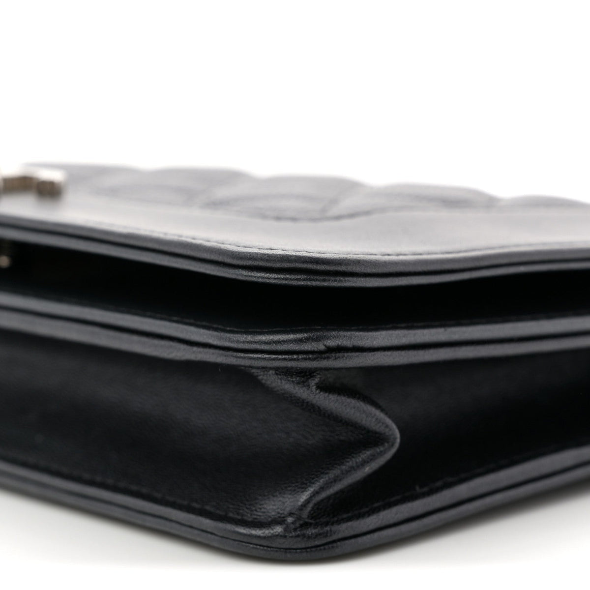 Caviar Quilted Vintage Mademoiselle Wallet On Chain WOC Black