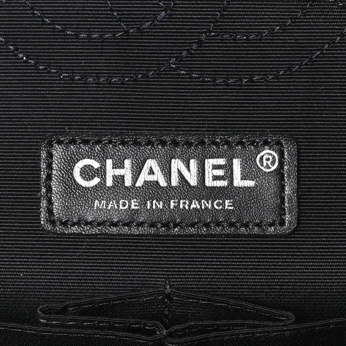 Caviar Tweed Houndstooth Quilted Medium Double Flap Black Grey