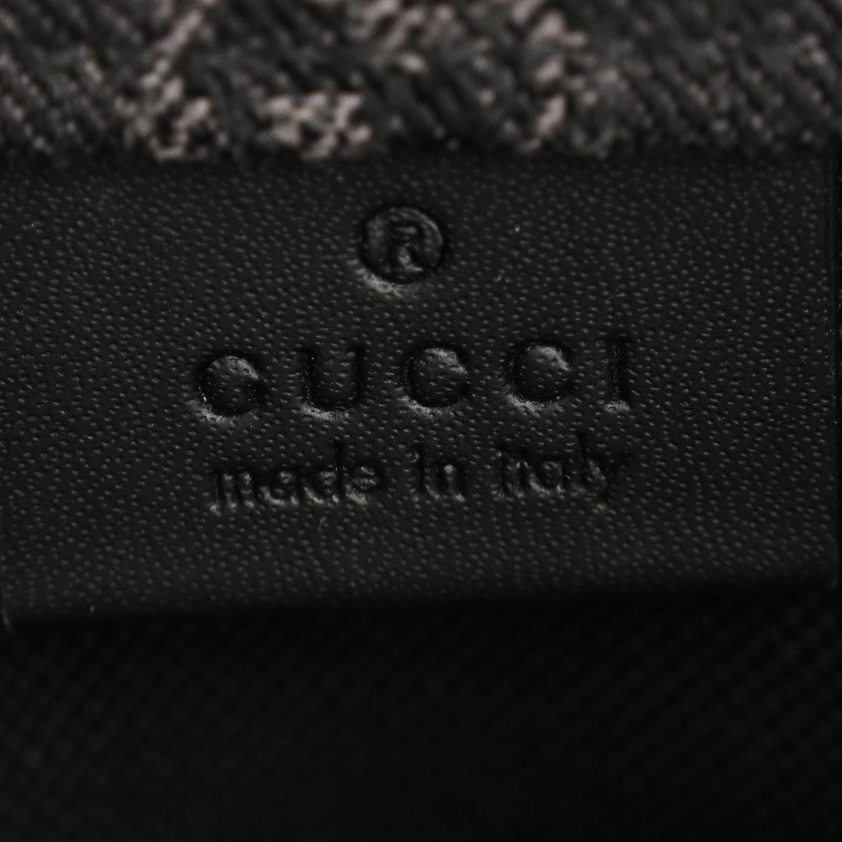 Denim Cuoio Harness GG Monogram Mini Ophidia Tote Bag Black Medium Grey