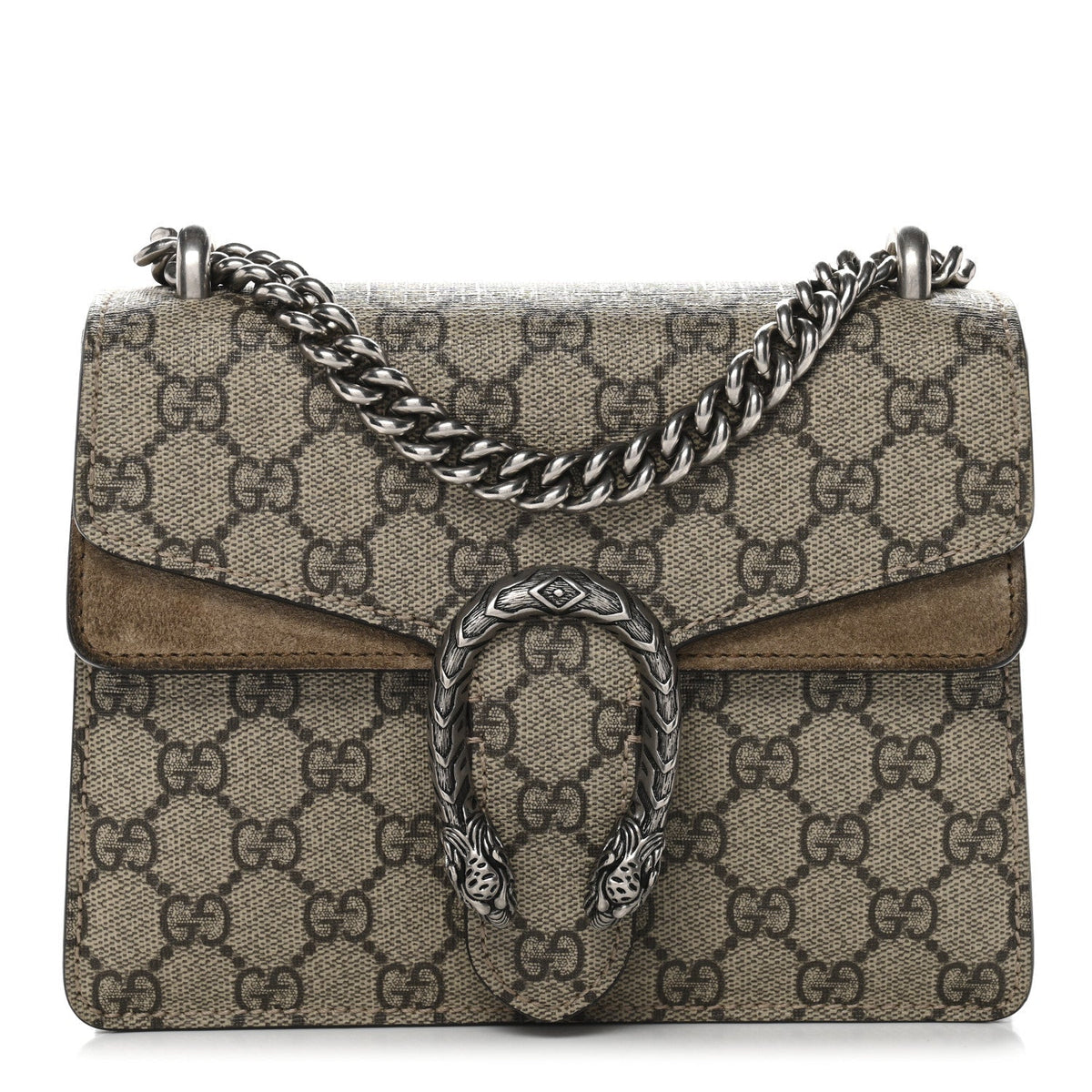 GG Supreme Monogram Mini Dionysus Shoulder Bag Taupe