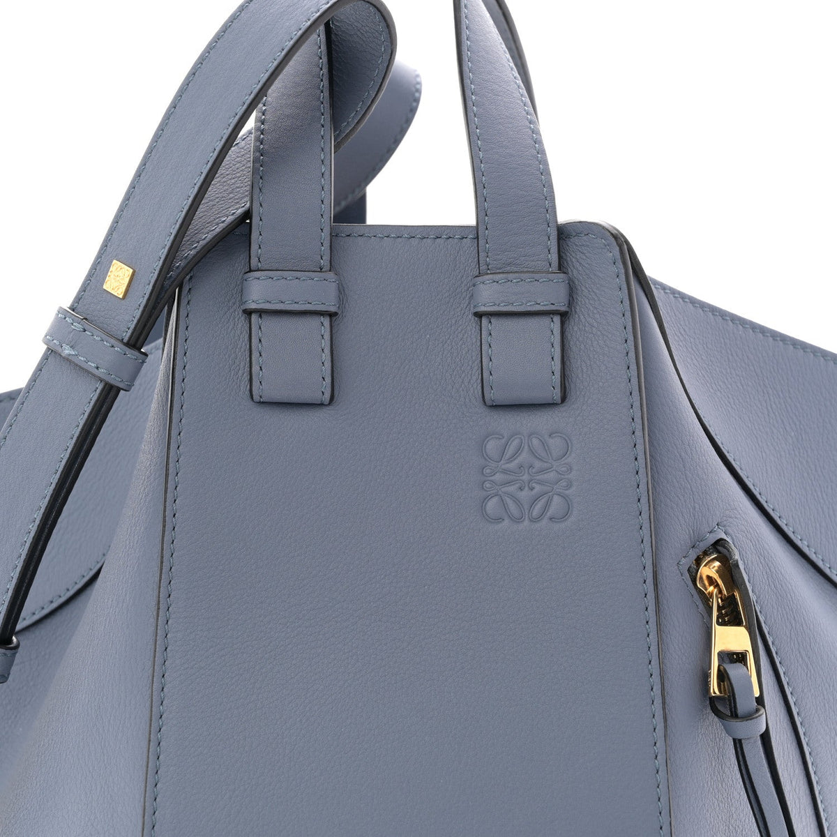 Calfskin Small Hammock Shoulder Bag Atlantic