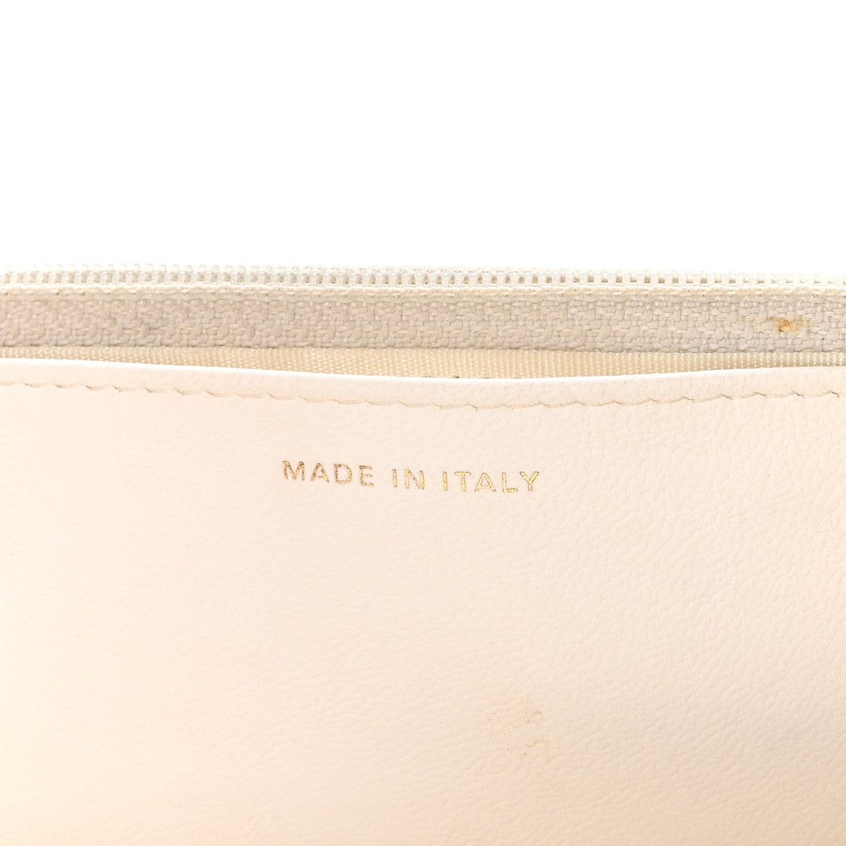 Lambskin Quilted Romance Wallet On Chain WOC White