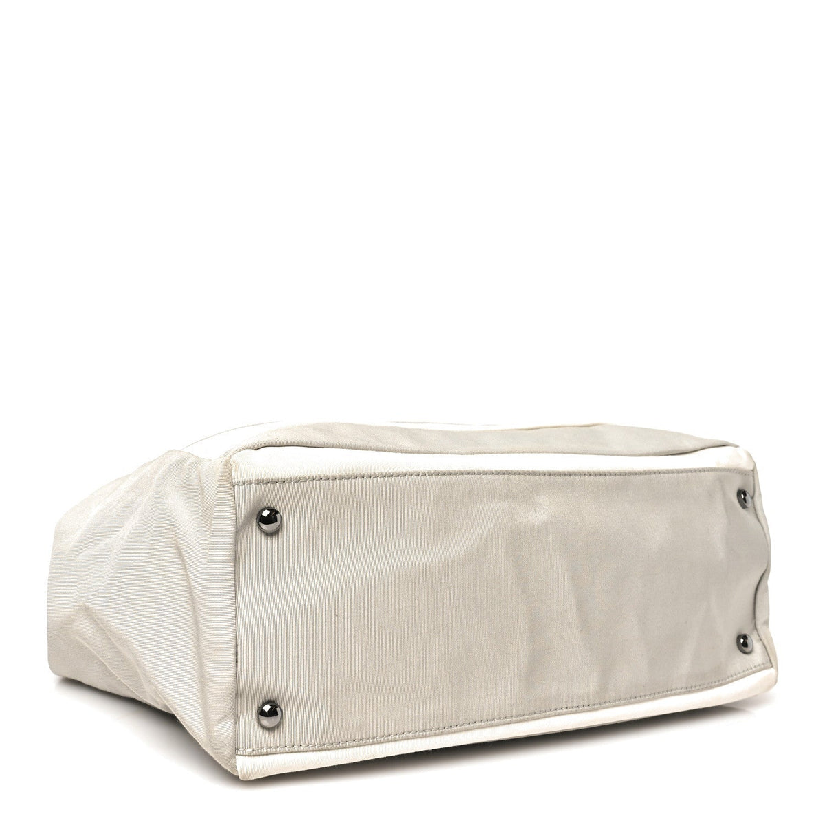 Nylon Quilted 2.55 Reissue Tote White Grey