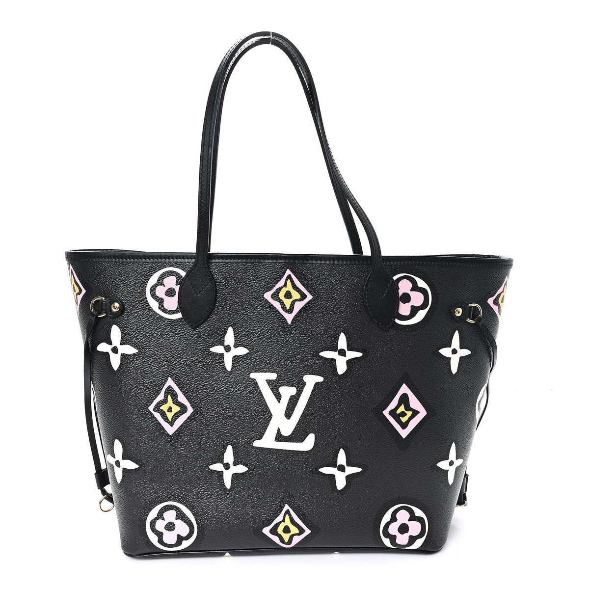 Monogram Giant Wild at Heart Neverfull MM Black