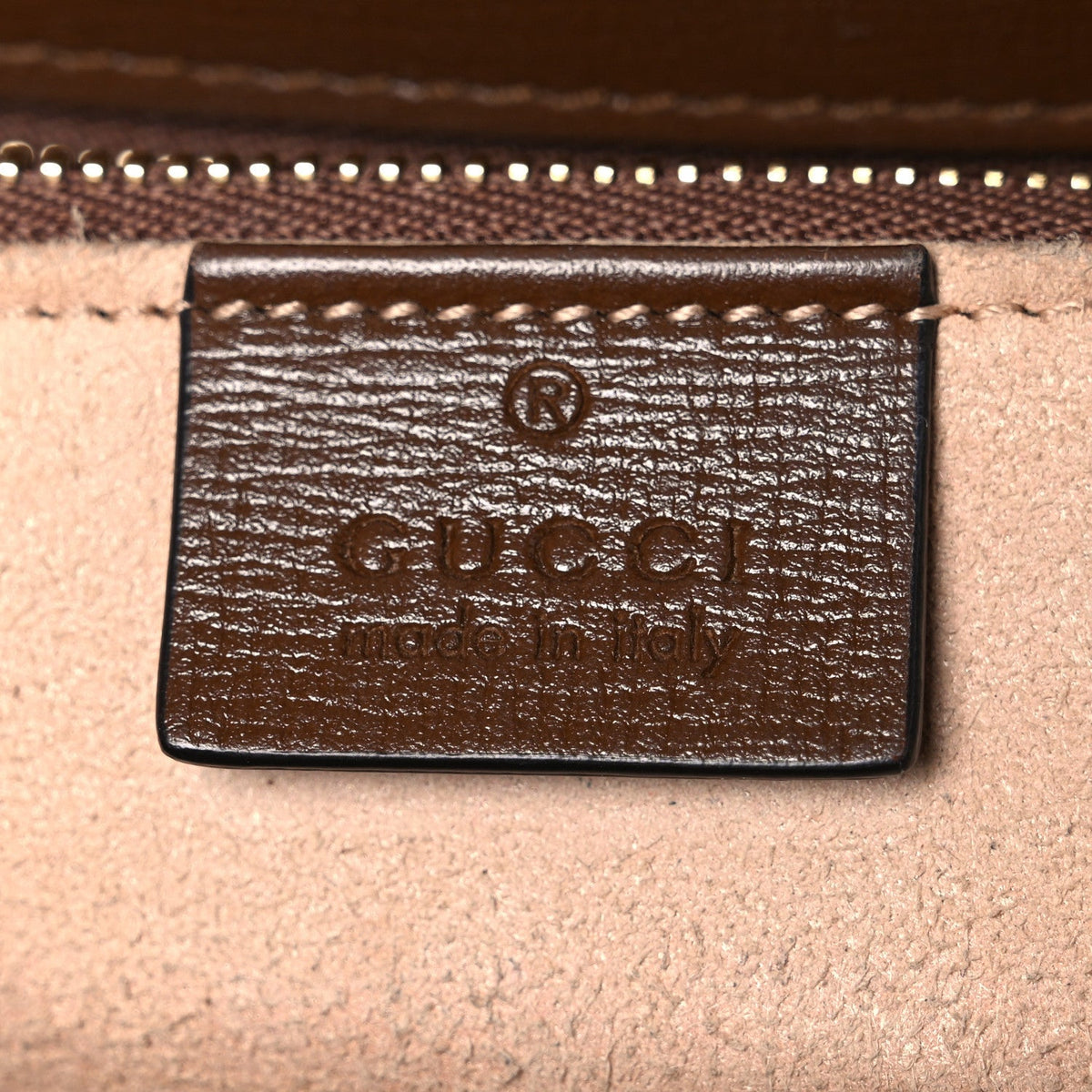 GG Supreme Monogram Horsebit 1955 Shoulder Bag Beige Brown Sugar