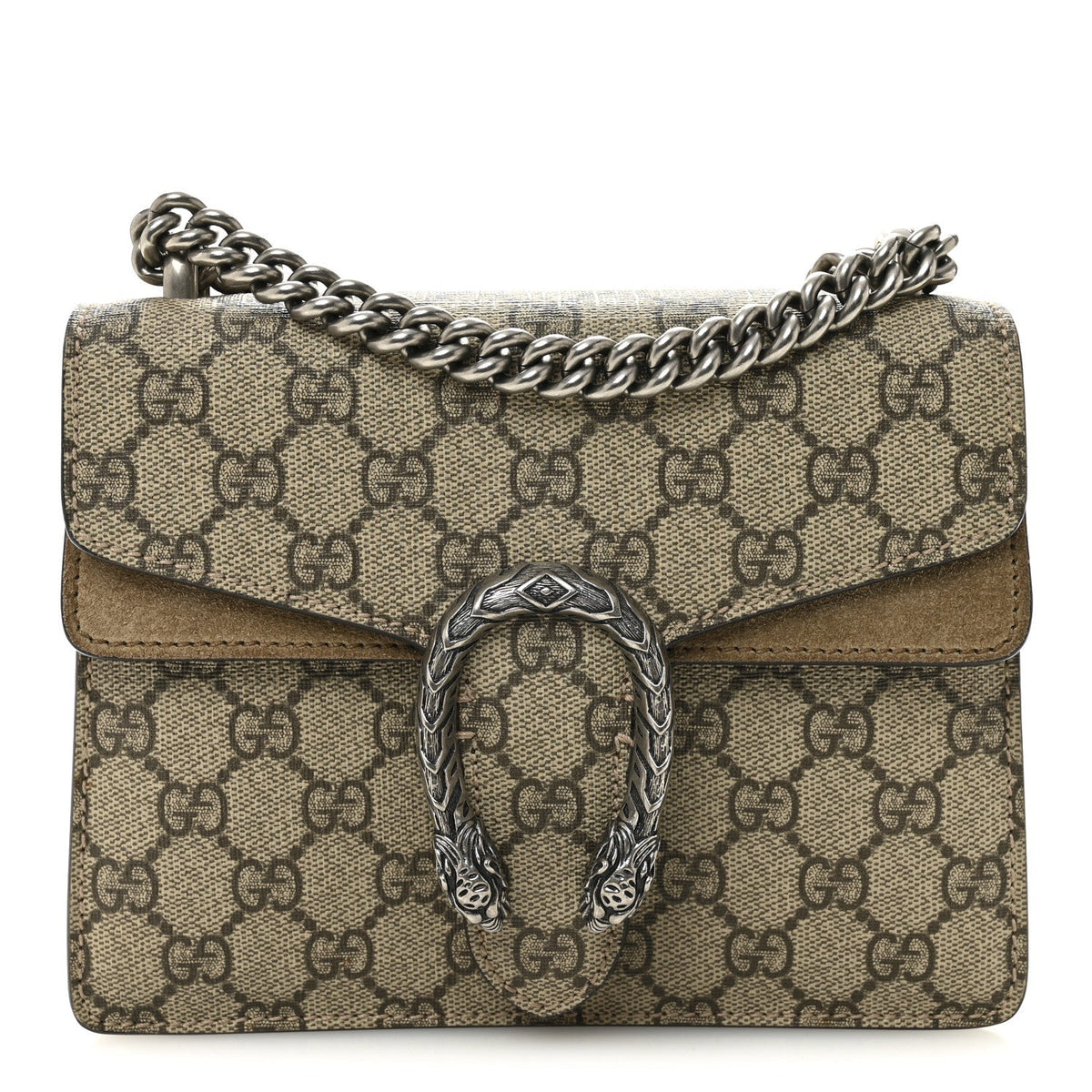 GG Supreme Monogram Mini Dionysus Shoulder Bag Taupe