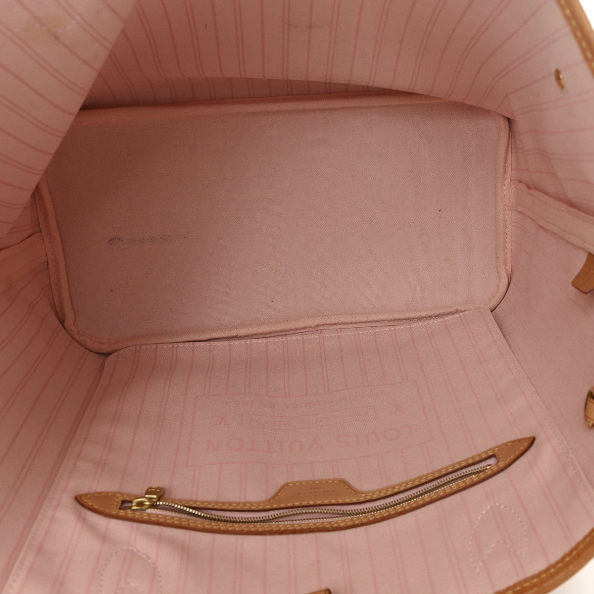 Damier Azur Neo Neverfull MM Rose Ballerine
