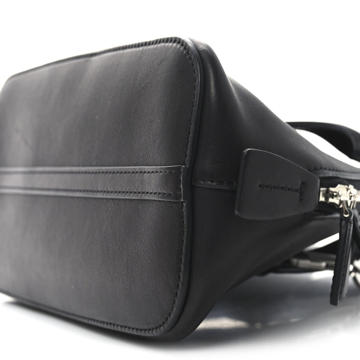 Saddle Calfskin Mini Devon Bag Black