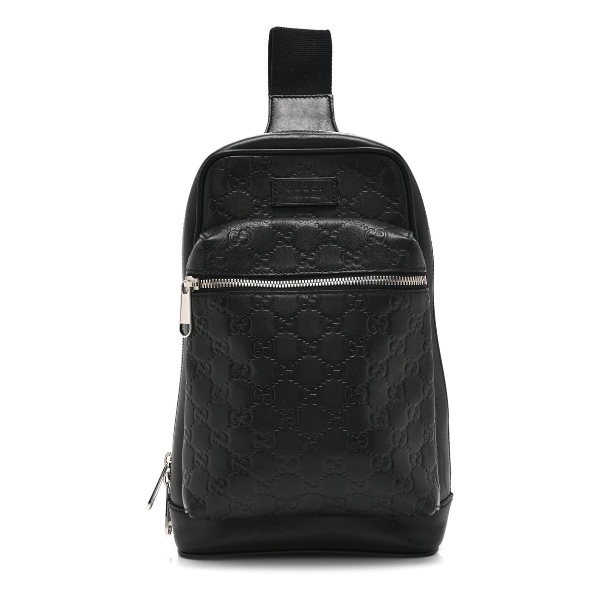 Guccissima Sling Backpack Black