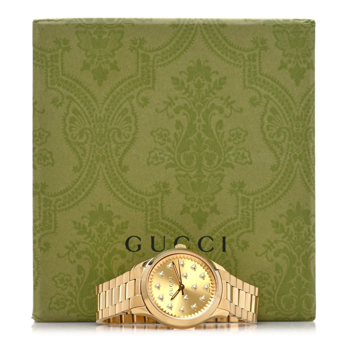 Stainless Steel 32mm G-Timeless Bee Quartz Watch Gold