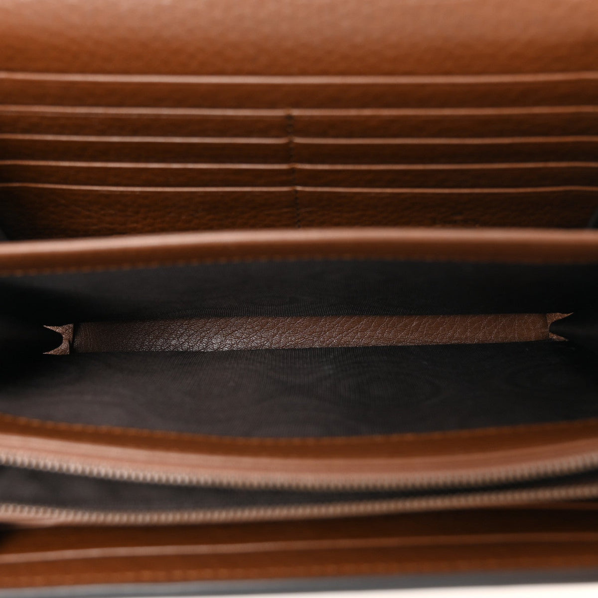 Cellarius Calfskin GG Marmont Chain Wallet Nut Brown
