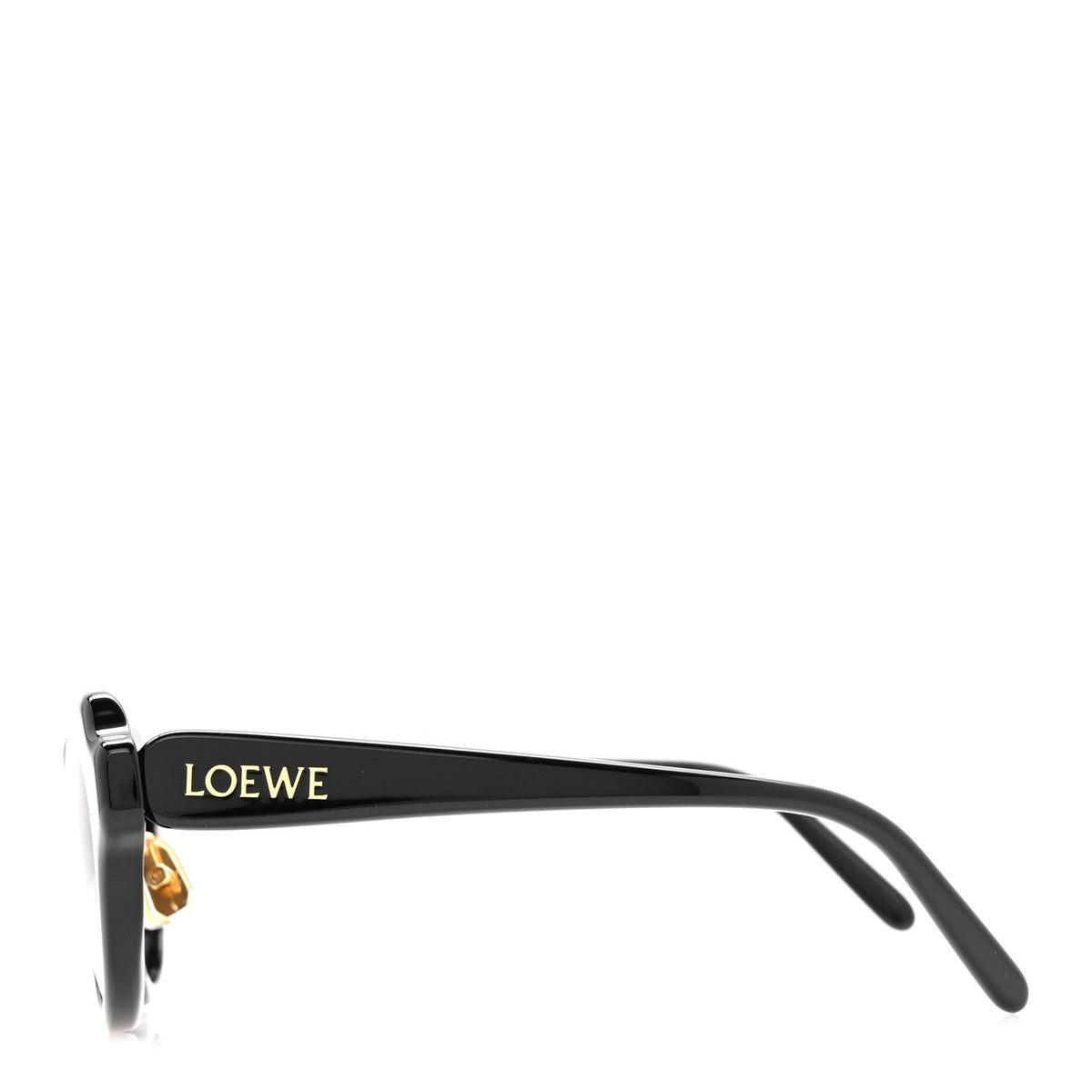 Acetate Cat Eye Swan Slim Sunglasses LW40178F Black