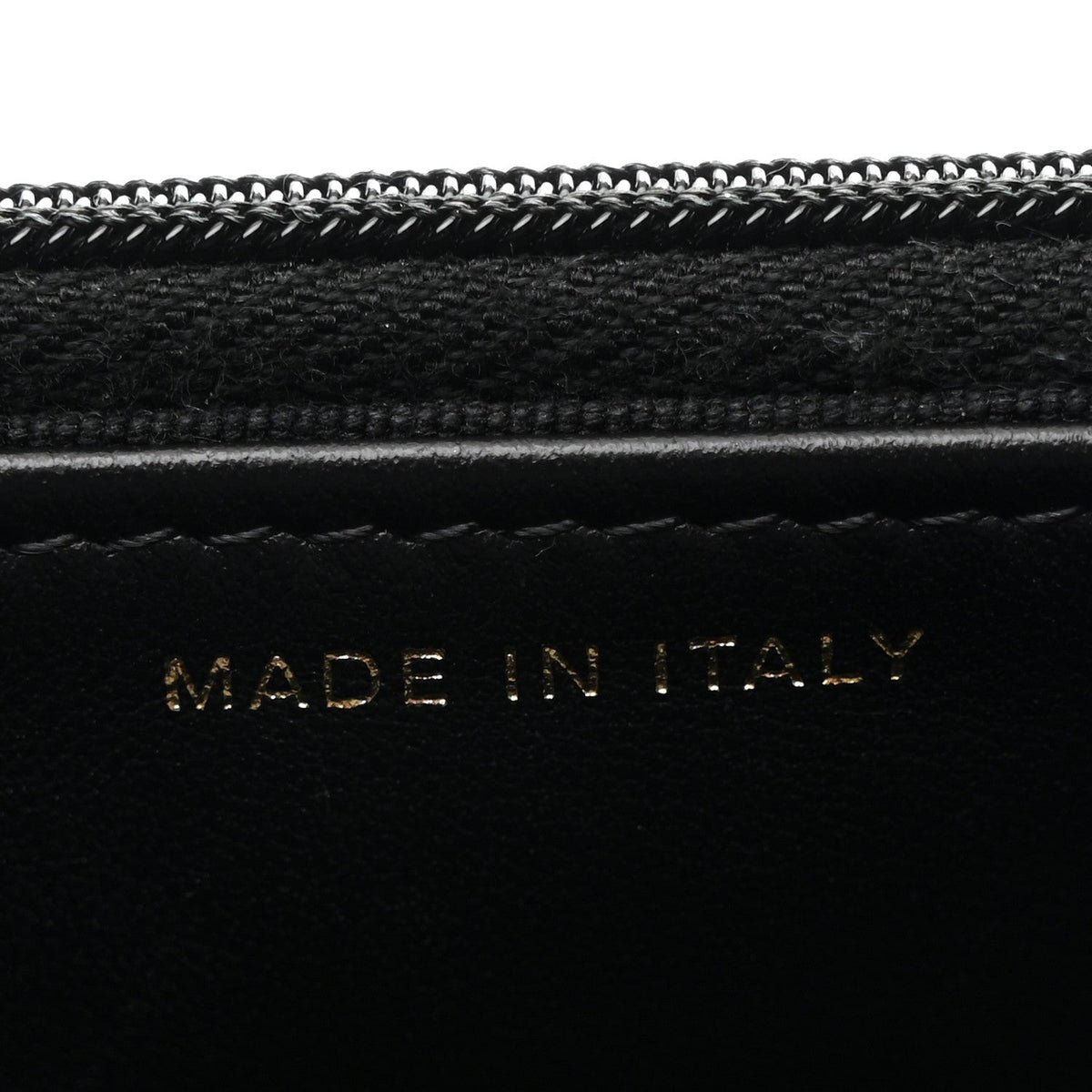 Lambskin Resin Quilted Wallet On Chain WOC Black