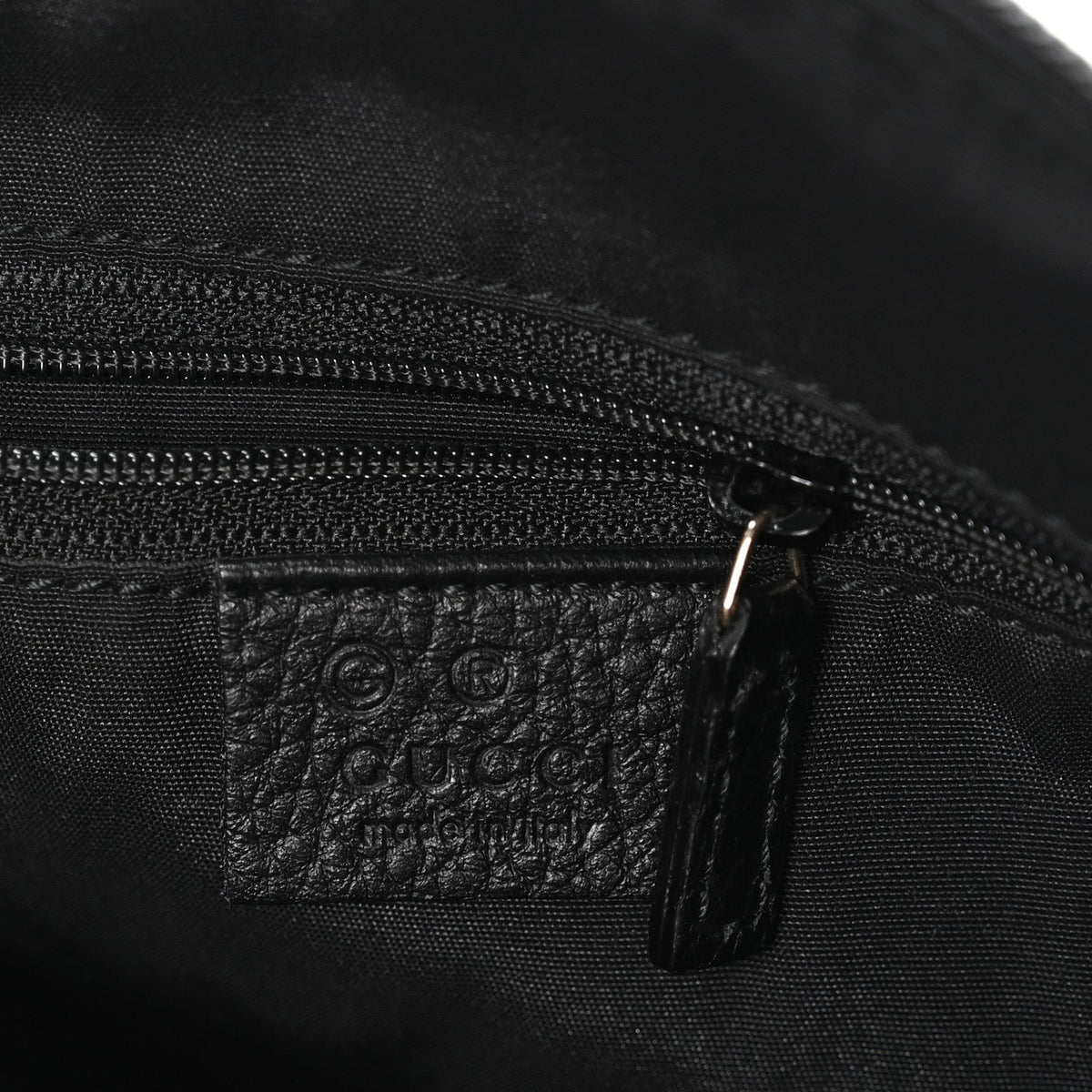 Guccissima Suede Crossbody Bag Black