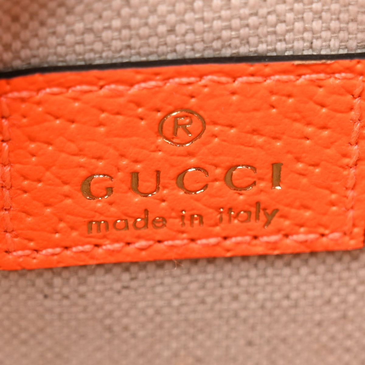 GG Supreme Monogram Web Small Ophidia Belt Bag Beige Ebony Orange Fluo