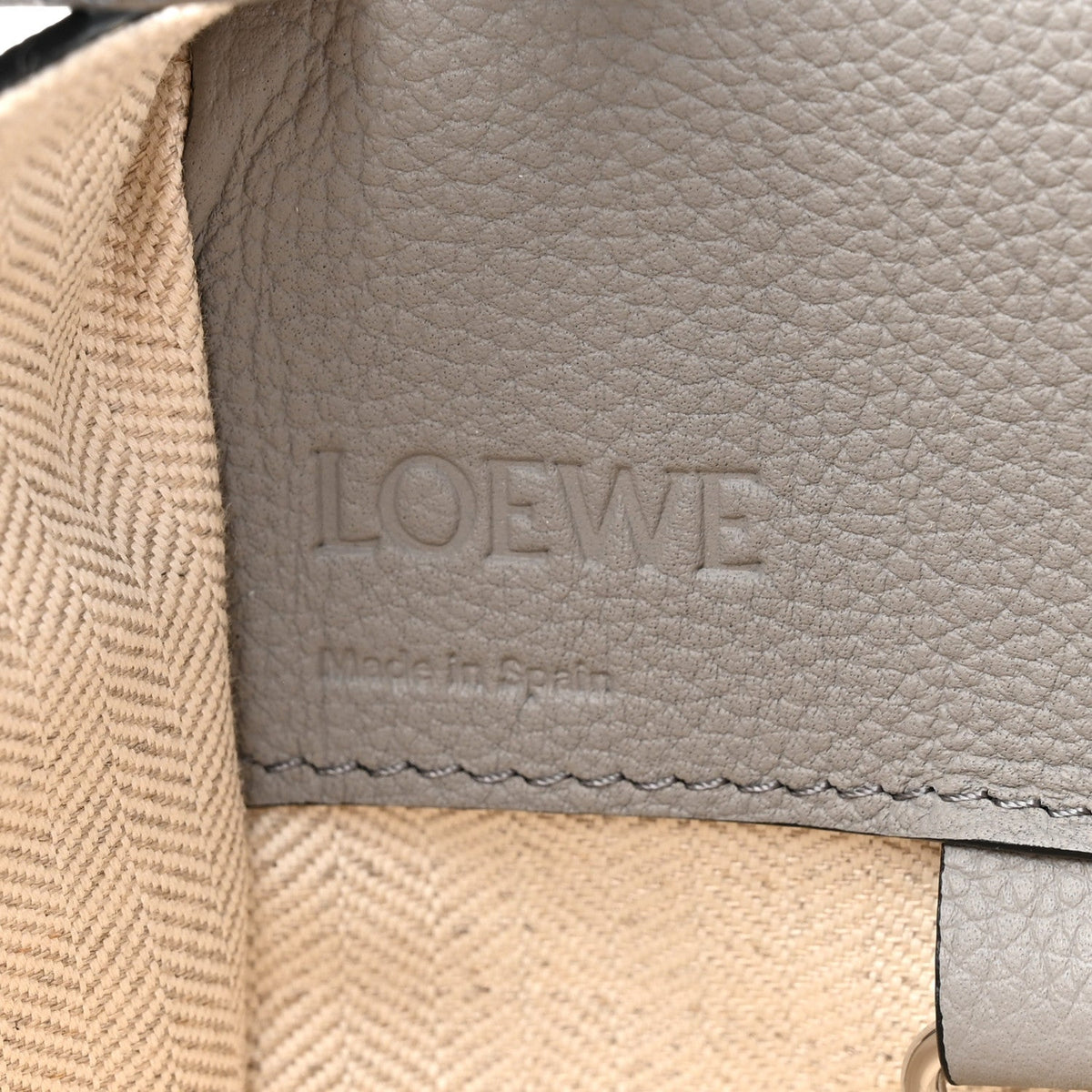 Grained Calfskin Mini Hammock Shoulder Bag Pearl Grey