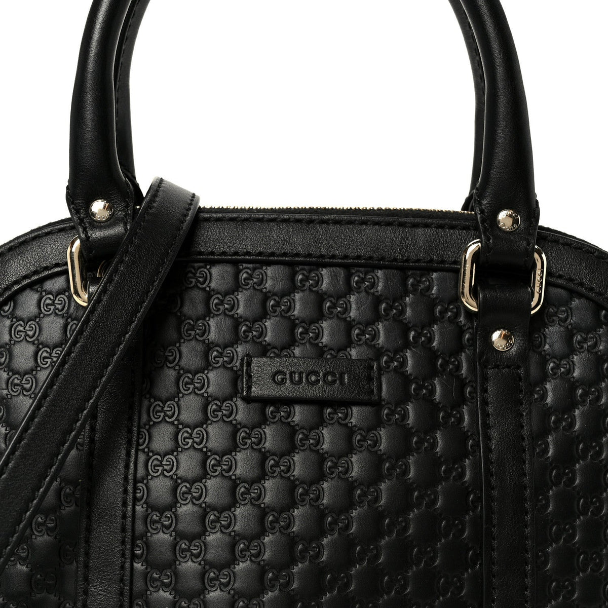 Microguccissima Mini Dome Bag Black