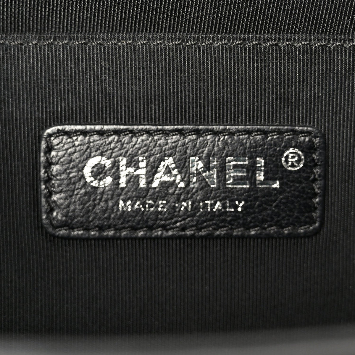 Calfskin Quilted Medium Boy Flap Black