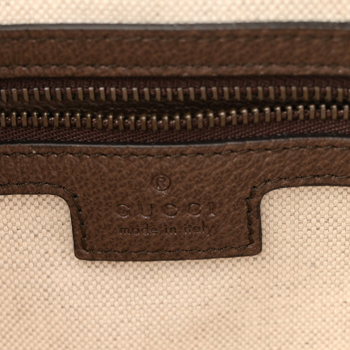 GG Supreme Monogram Textured Dollar Calfskin Web Ophidia Wristlet Shoulder Bag Beige Ebony New Acero